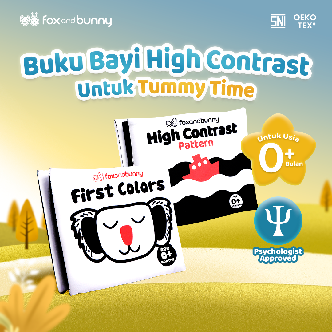Contrast Book Series (First Colors & High Pattern Contrast - Free Contrast Fluffy Teether Bundling Contrast