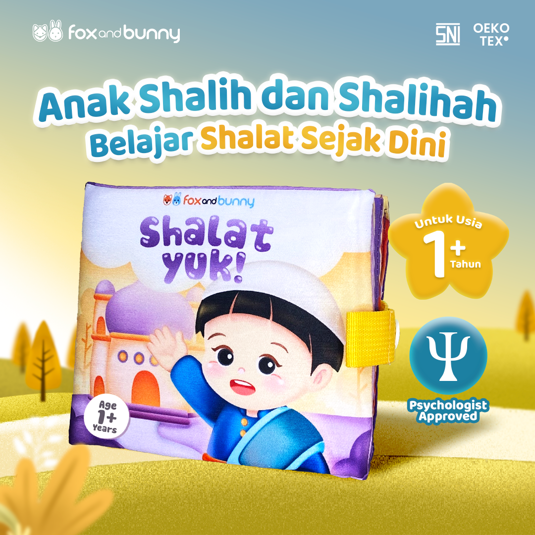 Foxandbunny - Shalat Yuk Fiqih Series Baby Book Islami Usia 1+ Tahun | Buku Edukasi Bayi Anak Islami Premium