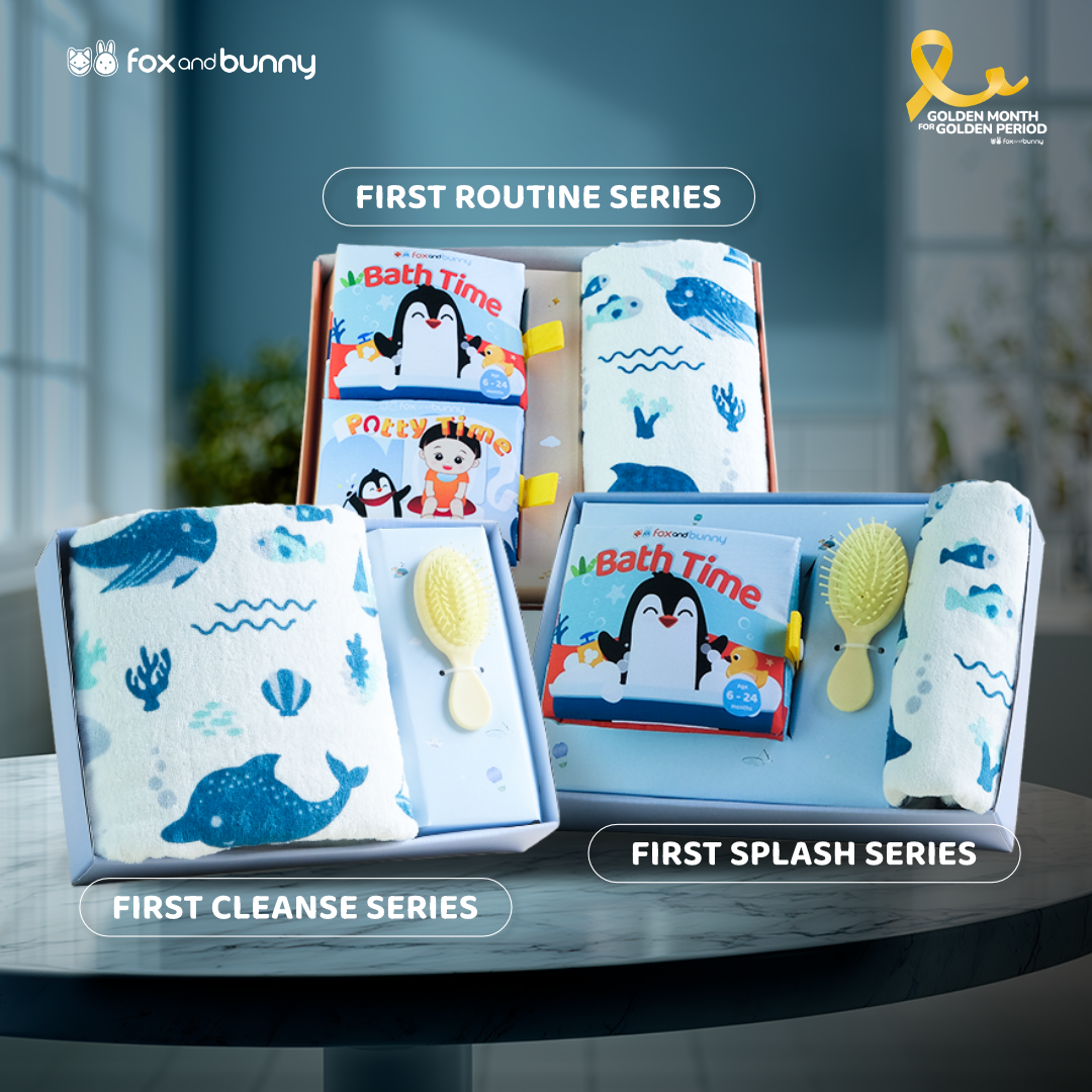 Hampers Baby Bliss Series Siap Training & Mandi by foxandbunny | Paket Kado Hadiah Anak Premium