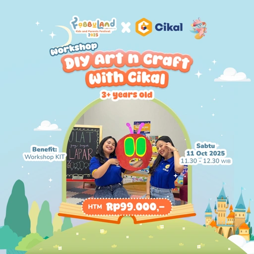 Image of Workshop Fabbuland | DIY Art n Craft with Cikal | Usia 3+ tahun