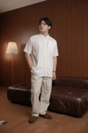 Foxandbunny x Sasinari - Baju Muslim Koko Pria Semai Dewasa Lengan Pendek Cotton Premium