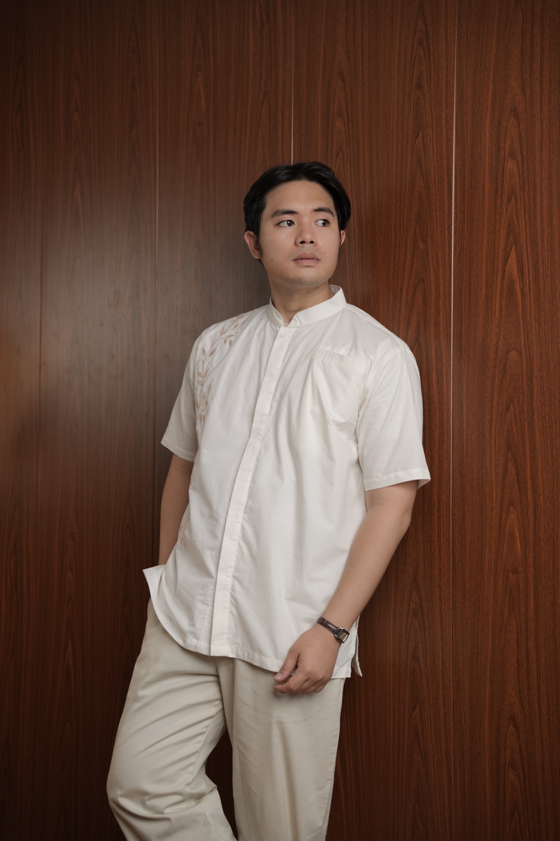 Foxandbunny x Sasinari - Baju Muslim Koko Pria Semai Dewasa Lengan Pendek Cotton Premium