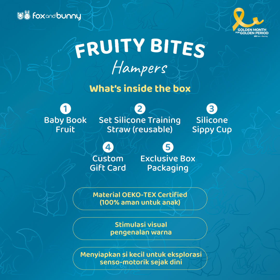 FoxandBunny | Hampers Newborn Eksklusif | Fruity Bites Series | Kado Lahiran