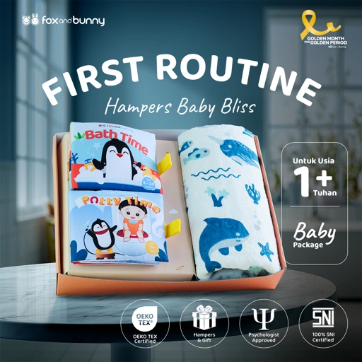 Image of Foxandbunny - Hampers Baby Bliss First Routine Series Usia 1+ Tahun | Paket Kado Hadiah Anak Premium