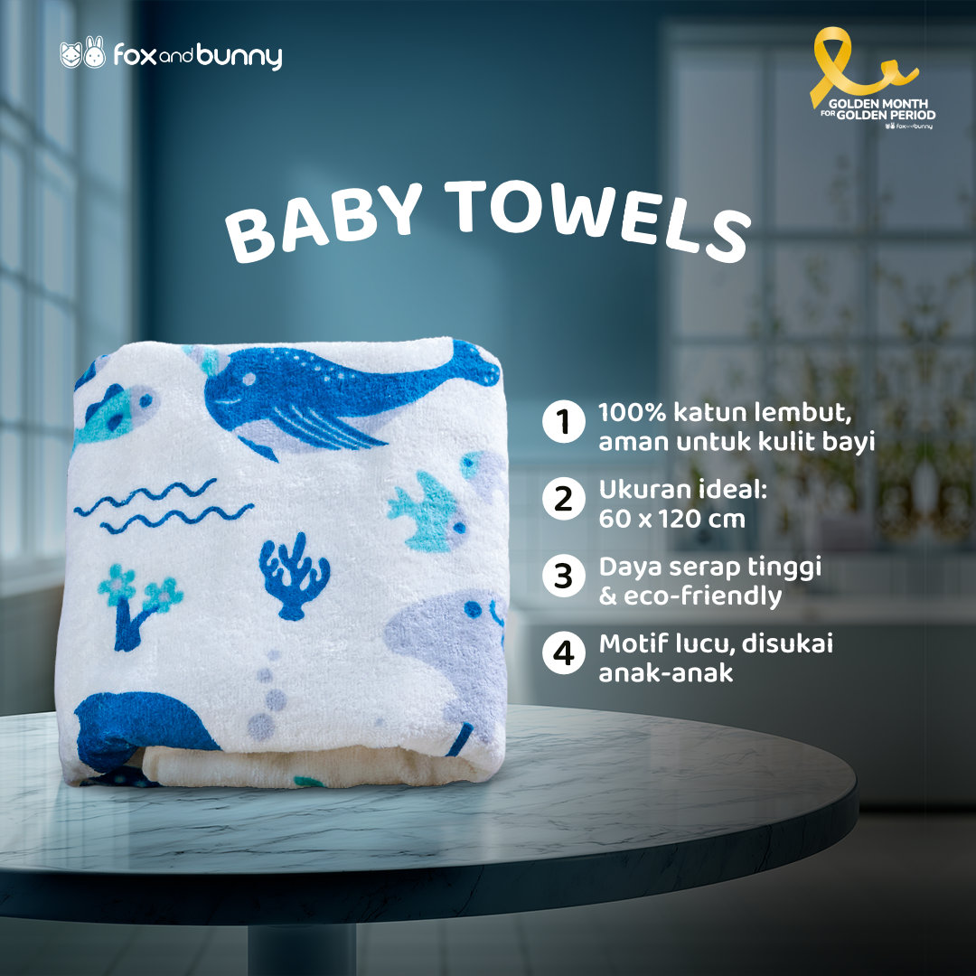 Hampers Baby Bliss Series Siap Training & Mandi by foxandbunny | Paket Kado Hadiah Anak Premium