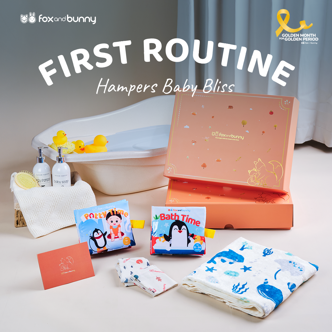 Hampers Baby Bliss Series Siap Training & Mandi by foxandbunny | Paket Kado Hadiah Anak Premium