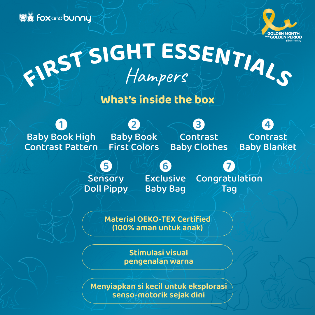 FoxandBunny - Hampers Newborn Eksklusif - First Sight Essentials Series - Kado Lahiran