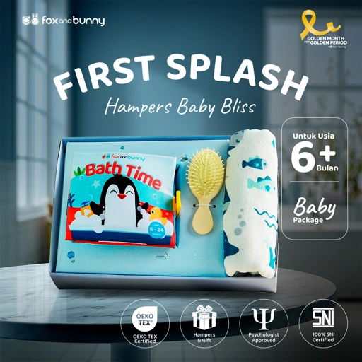 Image of Foxandbunny - Hampers Baby Bliss First Splash Series Usia 6+ Bulan | Paket Hadiah Kado Anak Premium