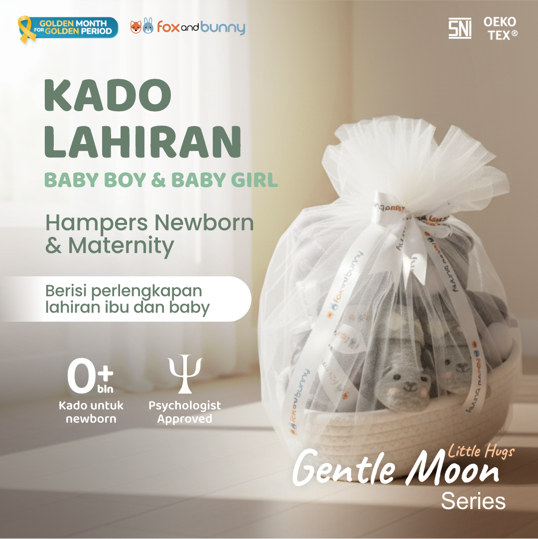 Foxandbunny - Hampers Bayi Kado Lahiran Premium Newborn & Maternity Gift Set Baby Boy Girl Little Hug Series