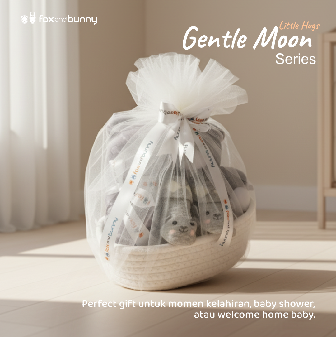 Foxandbunny - Kado Lahiran Baby Boy & Girl Hampers New Born dan Maternity Series Little Hug Gentle Moon