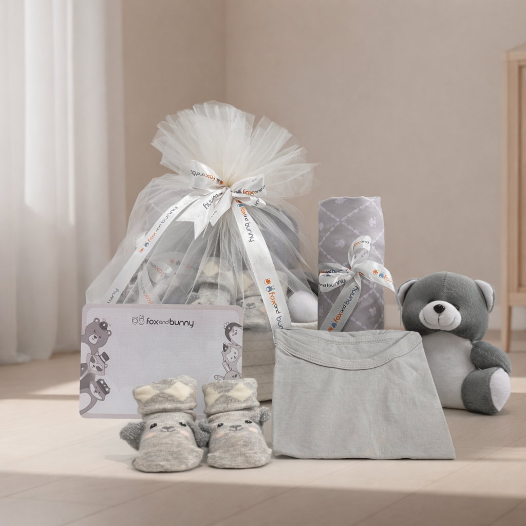 Foxandbunny - Kado Lahiran Baby Boy & Girl Hampers New Born dan Maternity Series Little Hug Gentle Moon