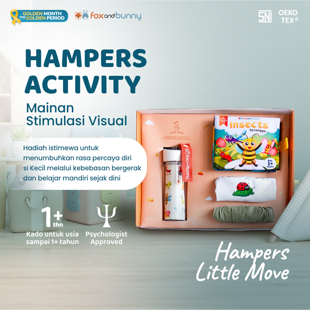 Foxandbunny - Hampers Playing Outside Series Insects Edition Little Move Kado Lahiran Sensory Baby Premium 