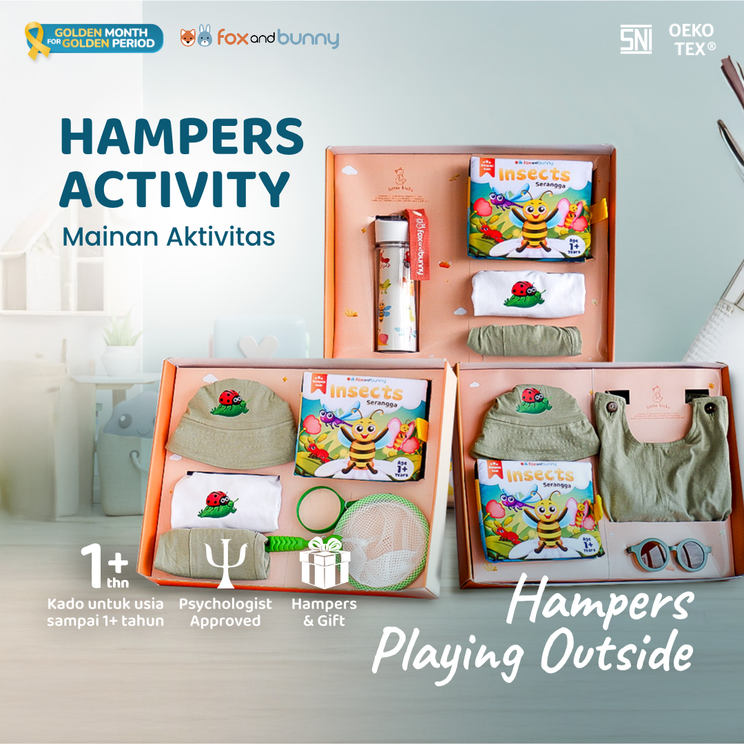 Foxandbunny - Hampers Anak Playing Outside All Series Insects Edition Kado Lahiran Sensory Baby Premium 