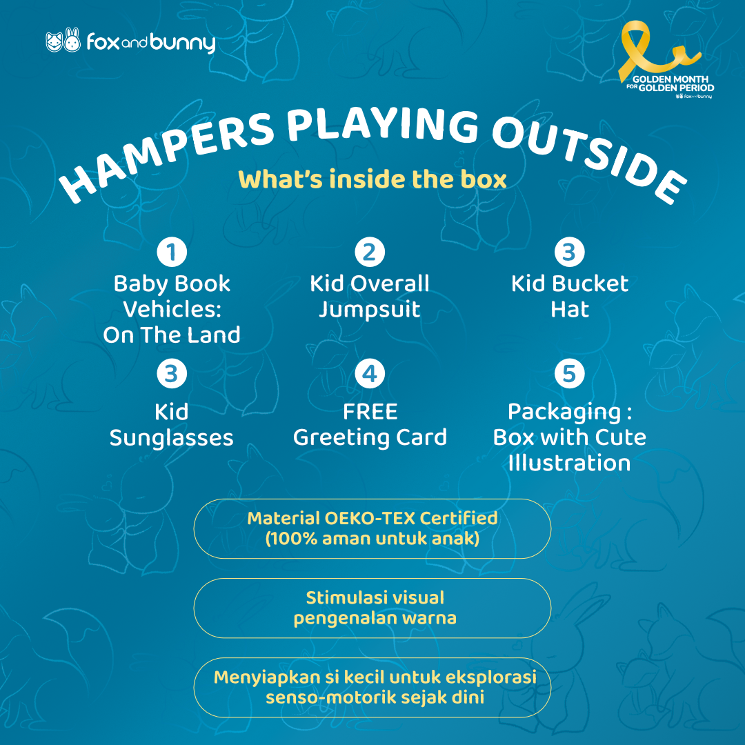 Foxandbunny - Hampers Anak Kado Mainan Edukasi Anak 1+ Tahun Gift Set Series Playing Outside