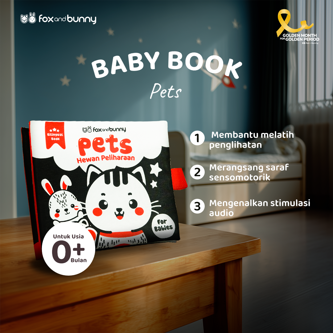 Foxandbunny - Hampers Little Wanderers Newborn Usia 0+ Bulan | Kado Lahiran Baby Book Soft Book Mainan Teether Rattle Jumpsuit Outfit Set Baju Bayi | Hadiah Bayi Newborn