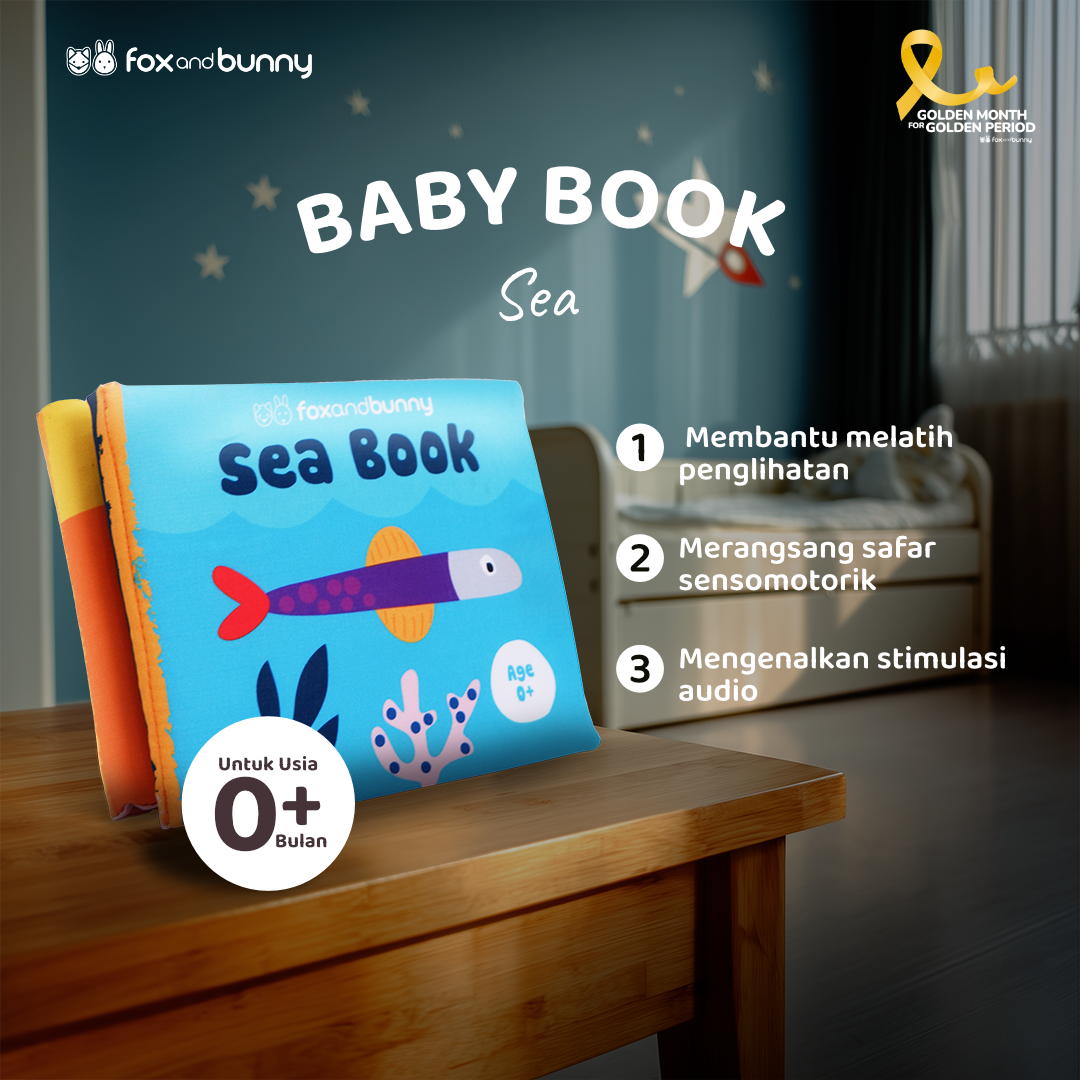 Foxandbunny - Hampers Little Wanderers Little Mariners Series Usia 0+ Bulan | Kado Lahiran Baby Book Soft Book Mainan Teether Bayi | Hadiah Bayi Newborn