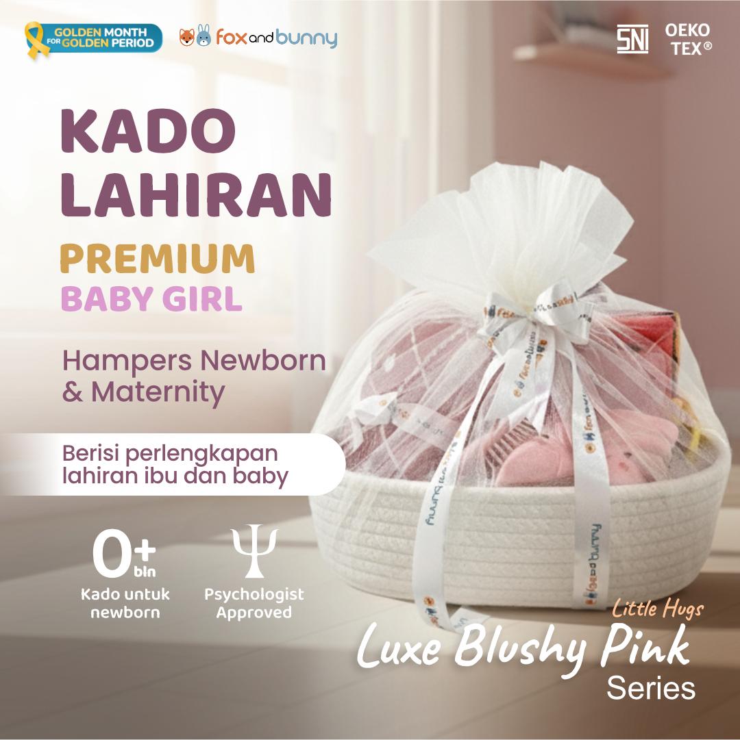 Foxandbunny - Hampers Bayi Kado Lahiran Premium Newborn & Maternity Gift Set Baby Boy Girl Little Hug Series