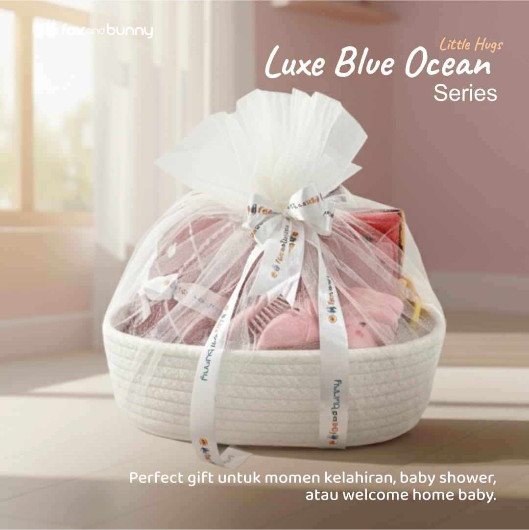 Foxandbunny - Kado Lahiran Premium Baby Girl Hampers New Born dan Maternity Series Little Hug Luxe Blushy Pink