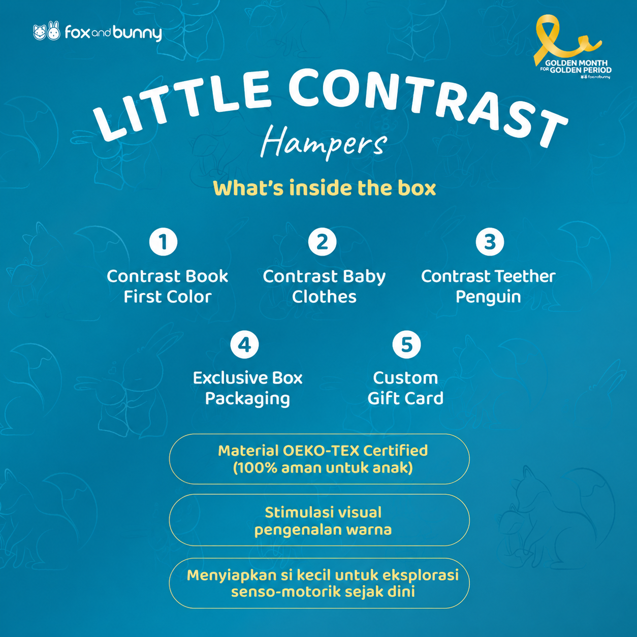FoxandBunny - Hampers Newborn Eksklusif - Little Contrast Series - Kado Lahiran