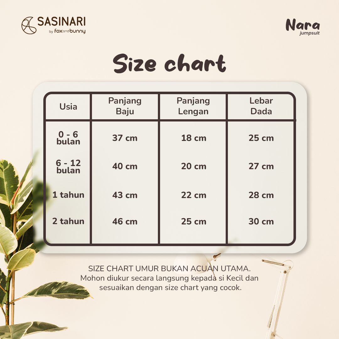Foxandbunny x Sasinari - NARA JUMPSUIT SASINARI | Jumpsuit Bayi | Jumpsuit Anak Perempuan | Jumpsuit Lengan Panjang