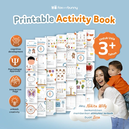 Image of Foxandbunny - Printable Activity Book | E-Book Edukasi Bayi Anak Usia 3+ Tahun