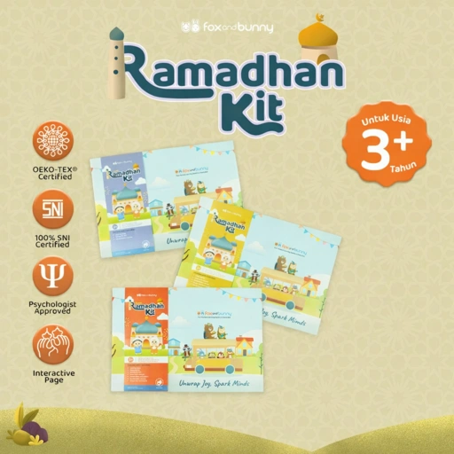 Image of Foxandbunny - Ramadhan Kit Hanan Series Zayyan Series Rayyan Series | Mainan Bayi Baby Anak Edukasi Islami Premium