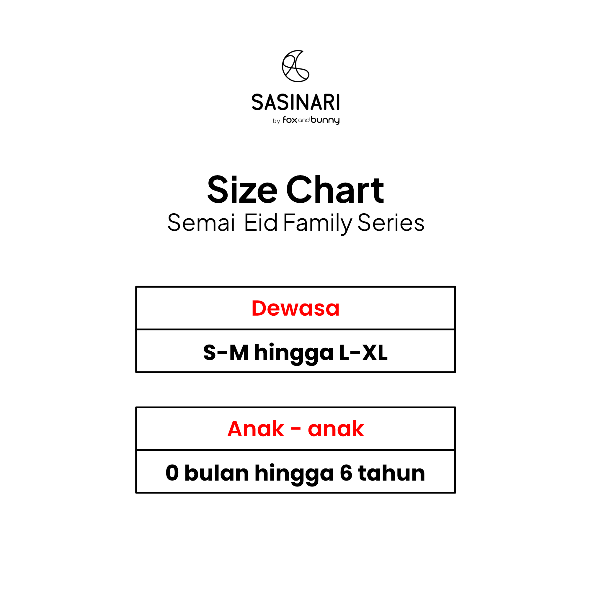 Foxandbunny x Sasinari - Baju Muslim Keluarga Semai Eid Family Series Koleksi Lebaran Premium