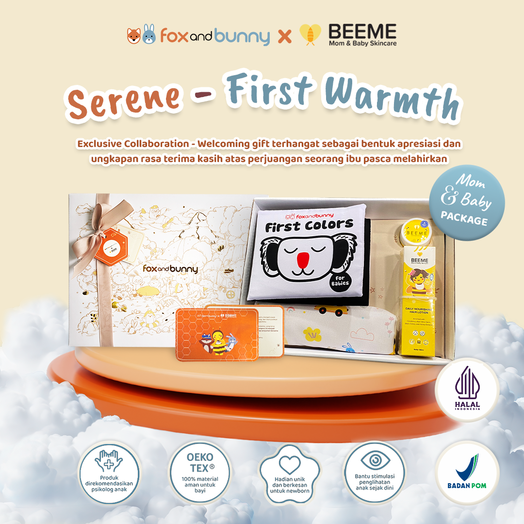 Hampers Serene First Warmth Series | Exclusively Collaboration foxandbunny X Beeme | Hampers Kado Hadiah Lahiran Bayi Anak Premium