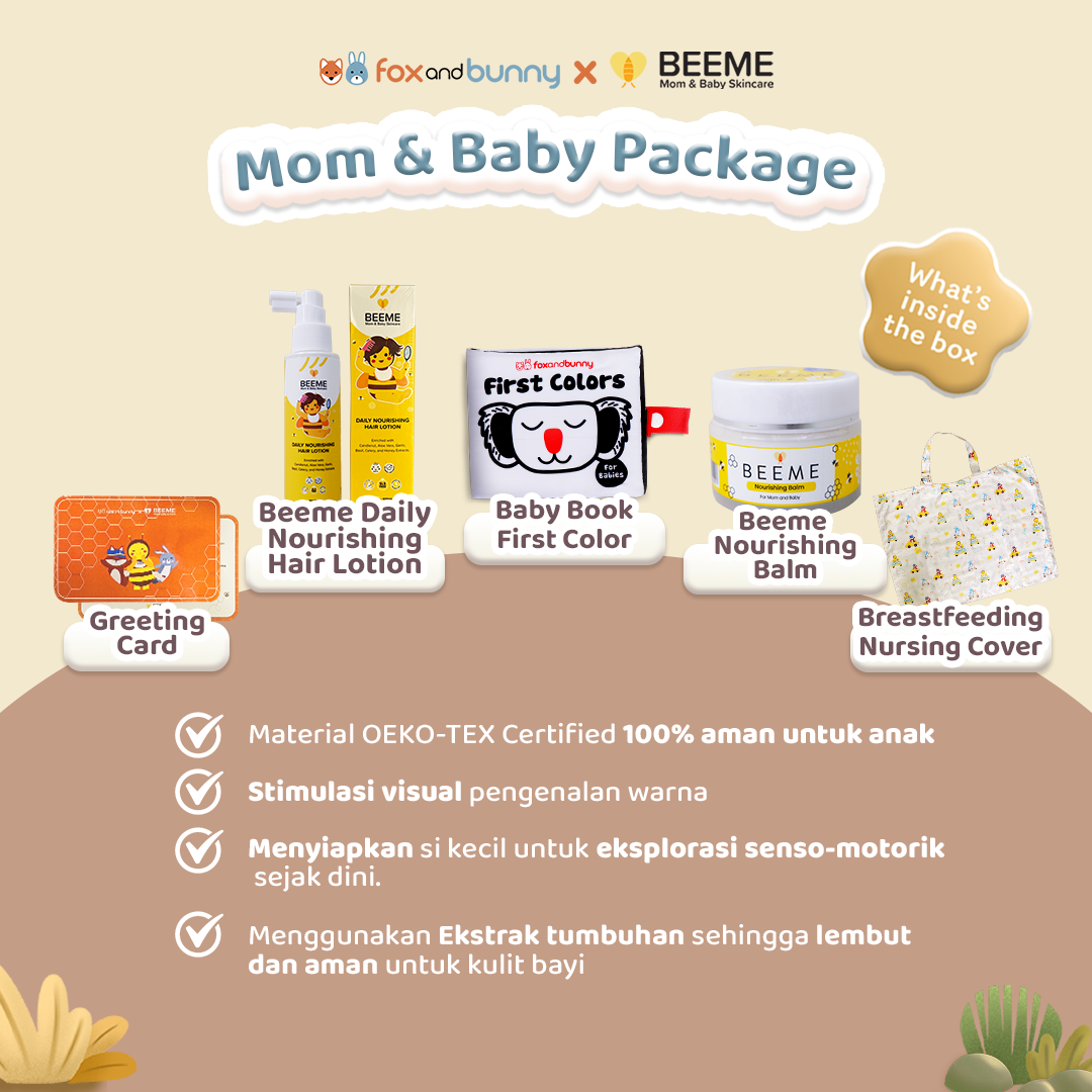 Hampers Serene First Warmth Series | Exclusively Collaboration foxandbunny X Beeme | Hampers Kado Hadiah Lahiran Bayi Anak Premium