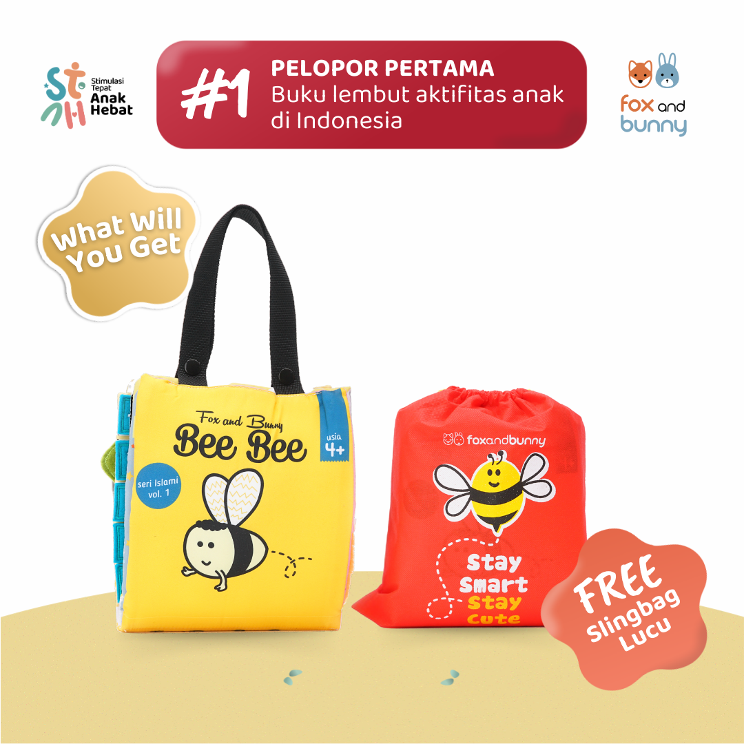 Fox and Bunny - Package 5 - Busy Book Beebee + Buku Pratulis Hijaiyah