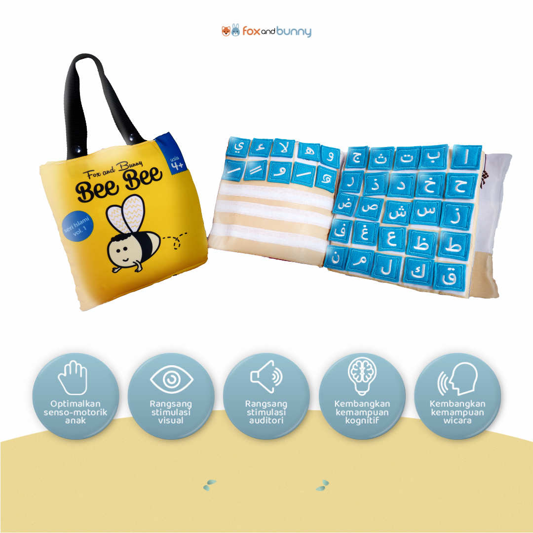 Fox and Bunny - Package 5 - Busy Book Beebee + Buku Pratulis Hijaiyah