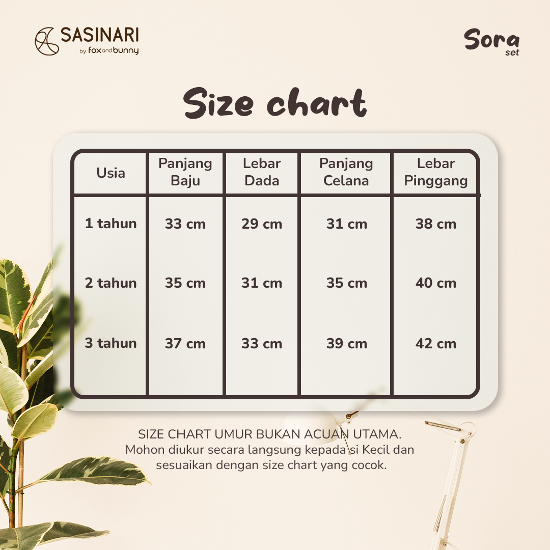 Foxandbunny x Sasinari - Sora Set | Setelan Anak Perempuan | Baju Anak Perempuan | Pakaian Anak Perempuan
