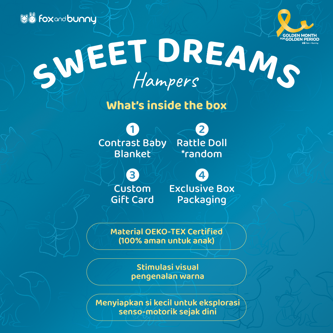 FoxandBunny | Hampers Newborn Eksklusif | Sweet Dreams Series | Kado Lahiran