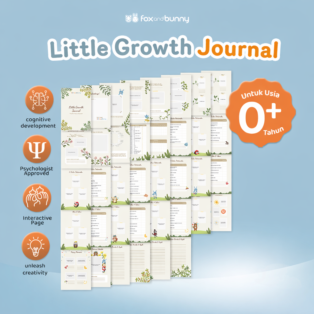 Foxandbunny - E-Book Little Growth Journal | Edukasi Bayi Anak Usia 0+ Tahun