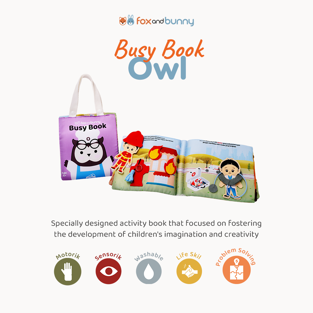 Foxandbunny - Busy Book Owl Profesi