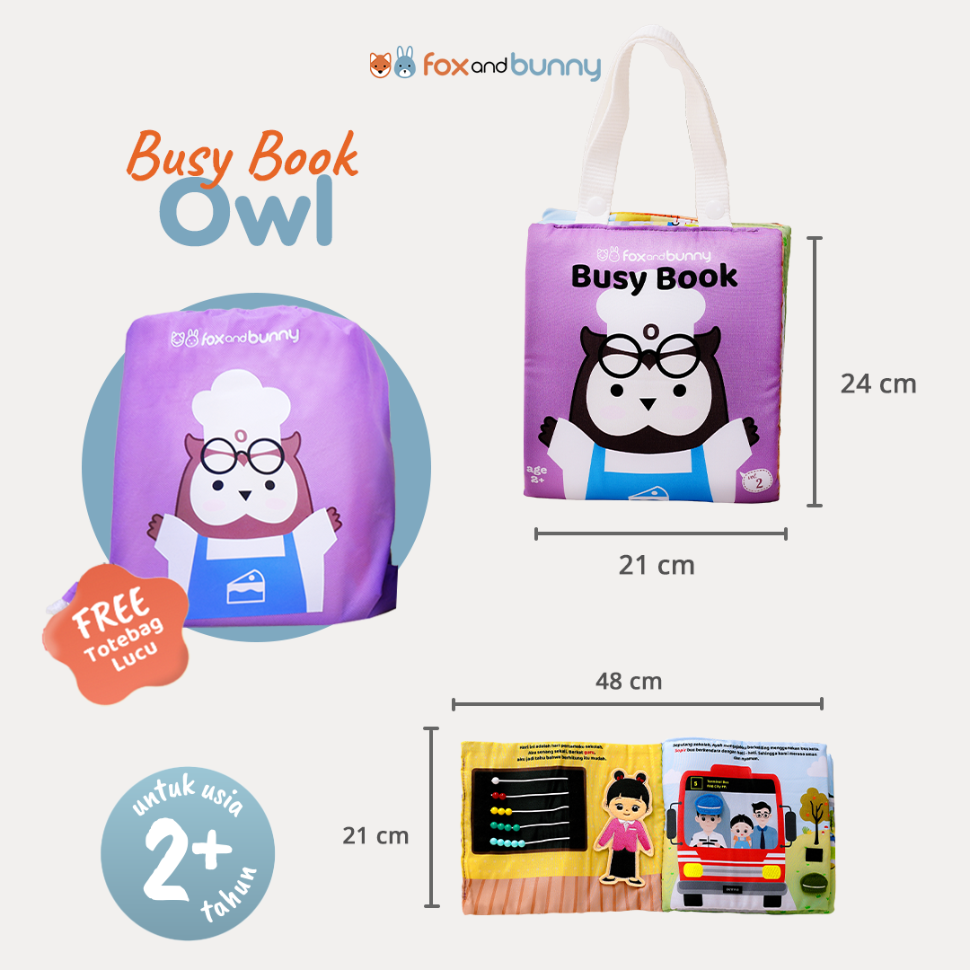 Foxandbunny - Busy Book Owl Profesi