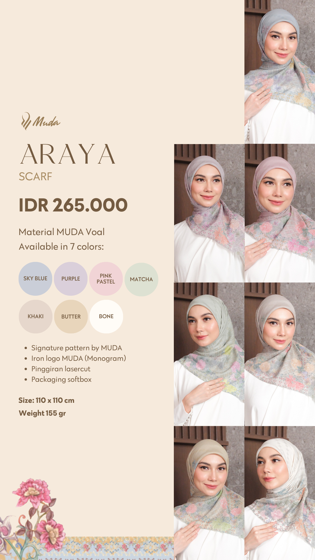 ARAYA SCARF - MATCHA