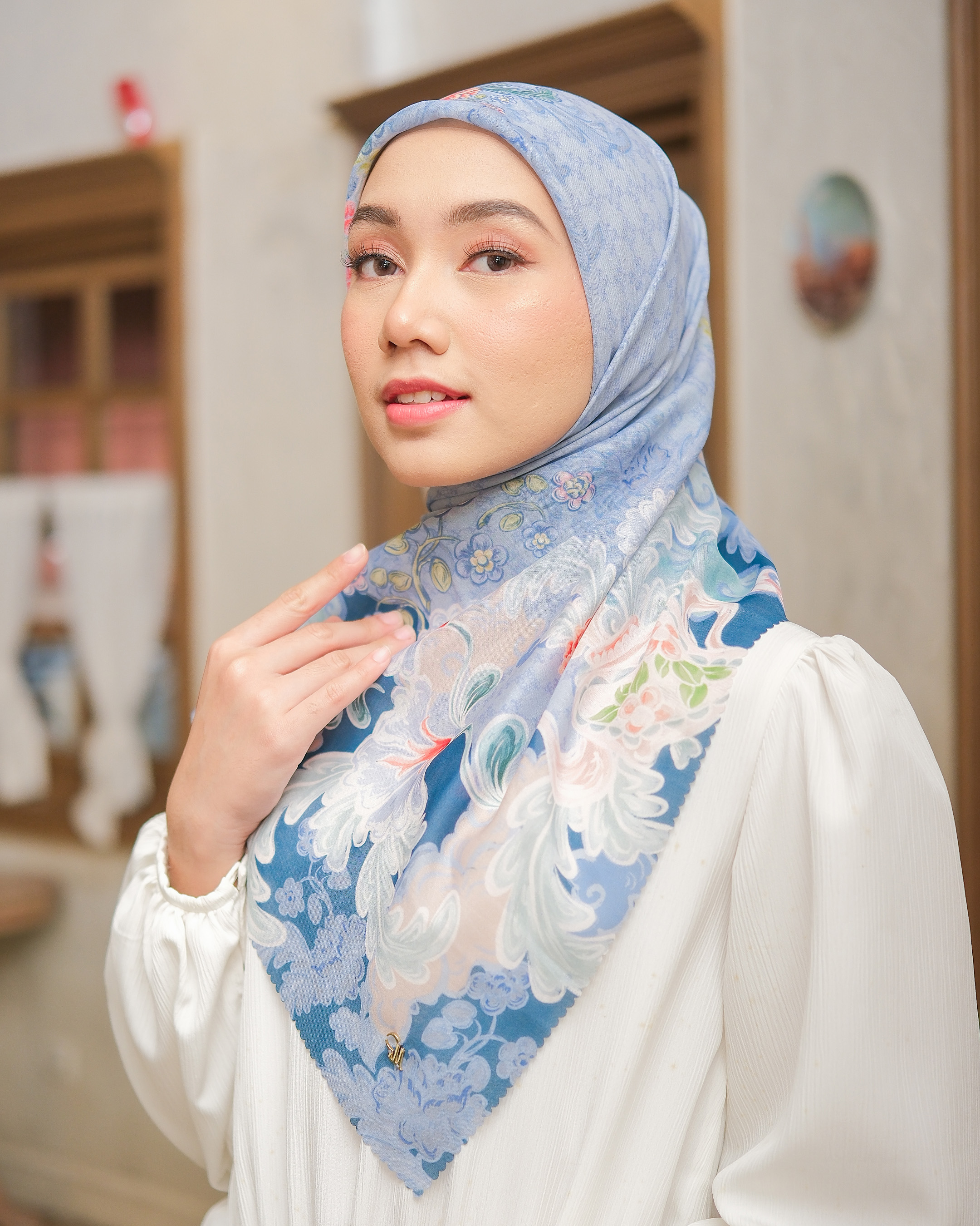 AMALA SCARF - SKY BLUE