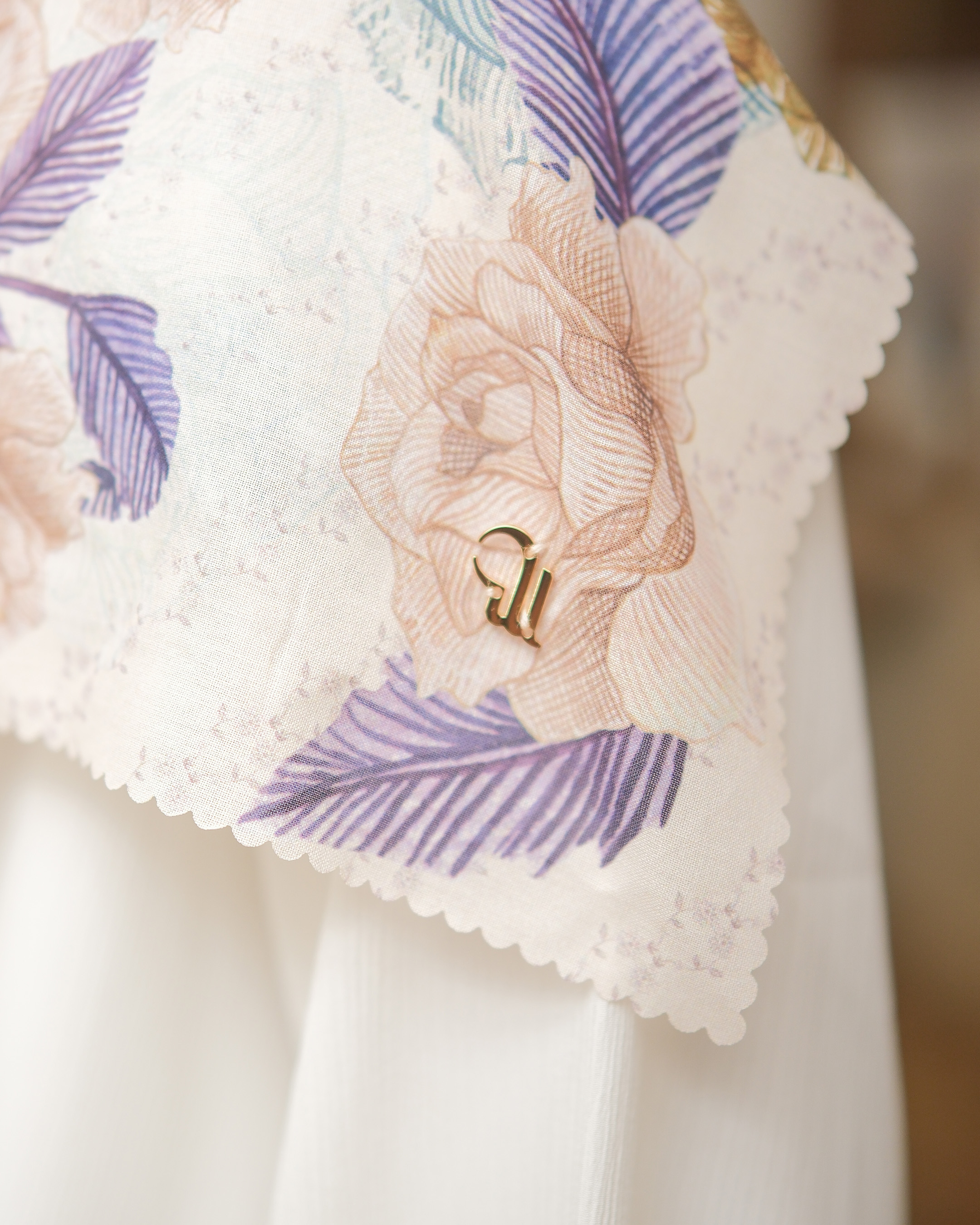 CHRYSA SCARF - ASH BLUE