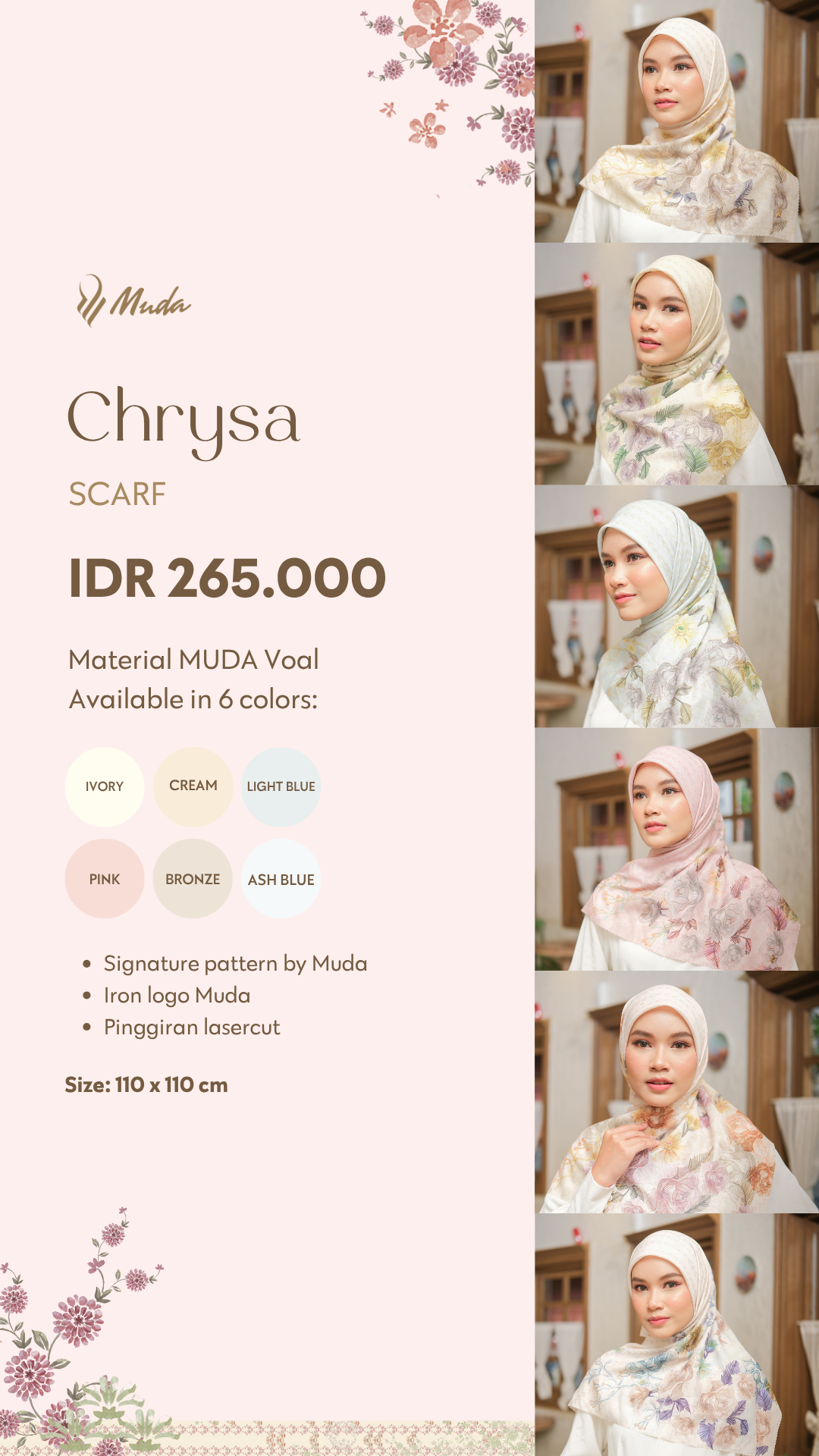 CHRYSA SCARF - PINK