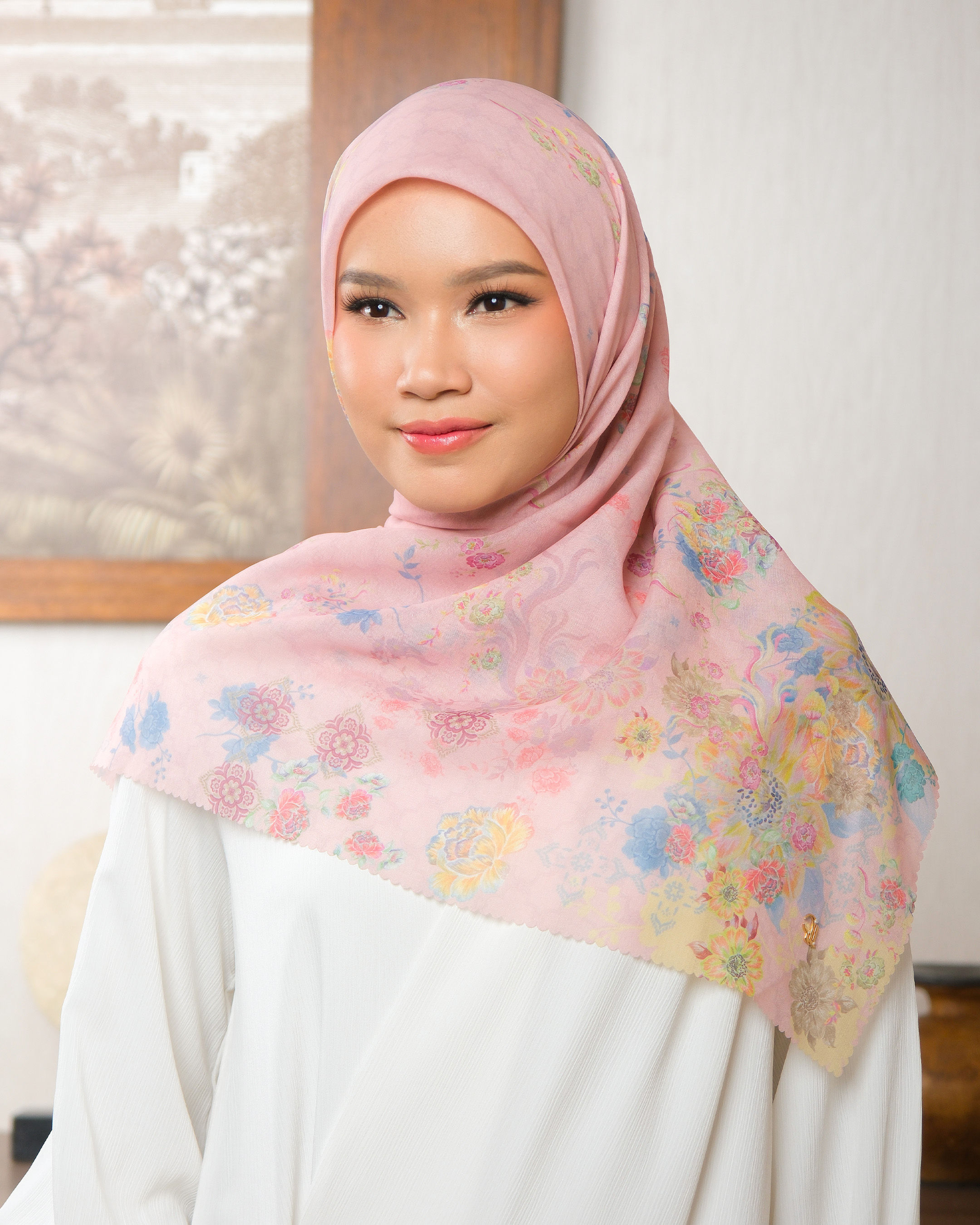 BLOOME SCARF - FLAMINGO