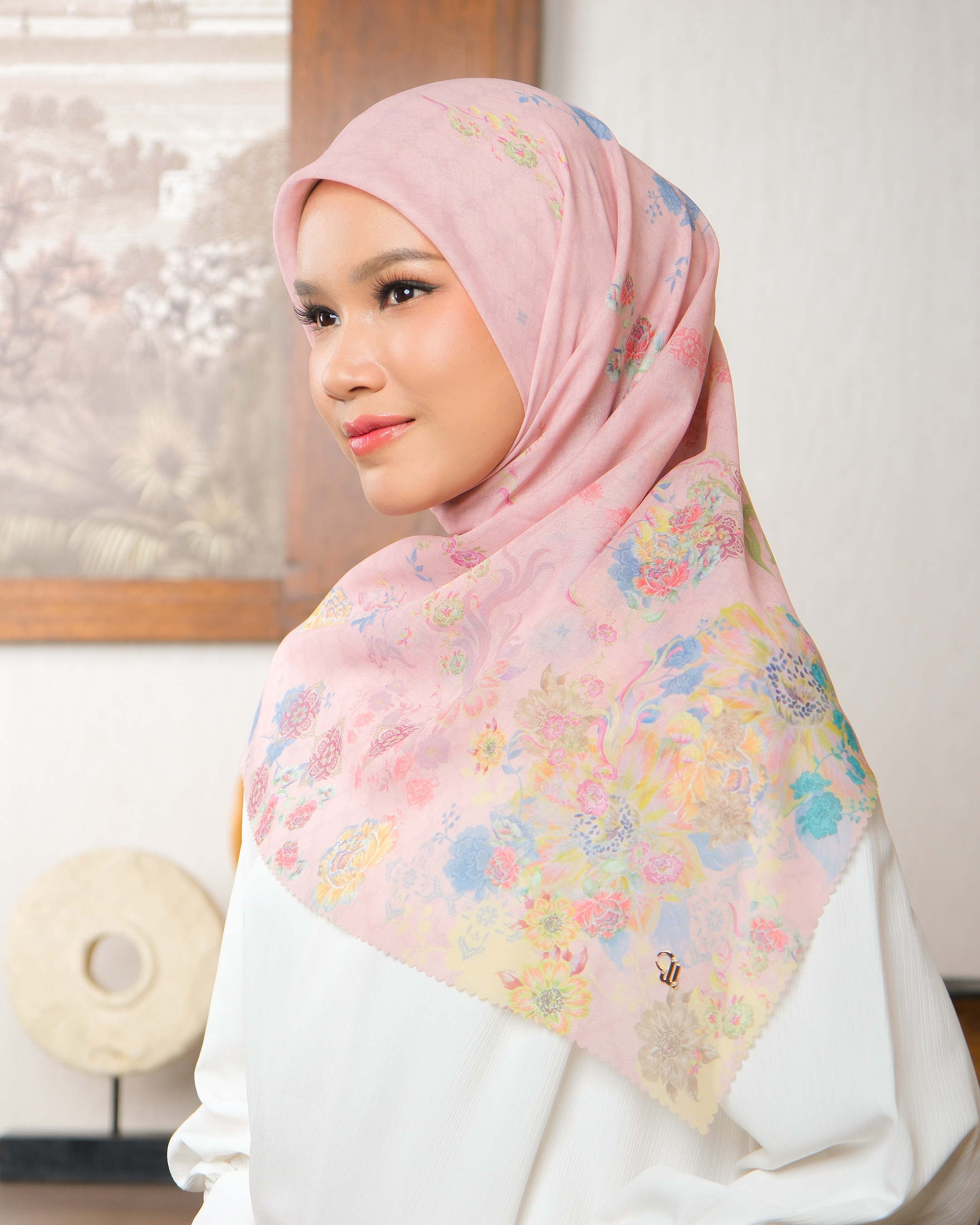 BLOOME SCARF - FLAMINGO