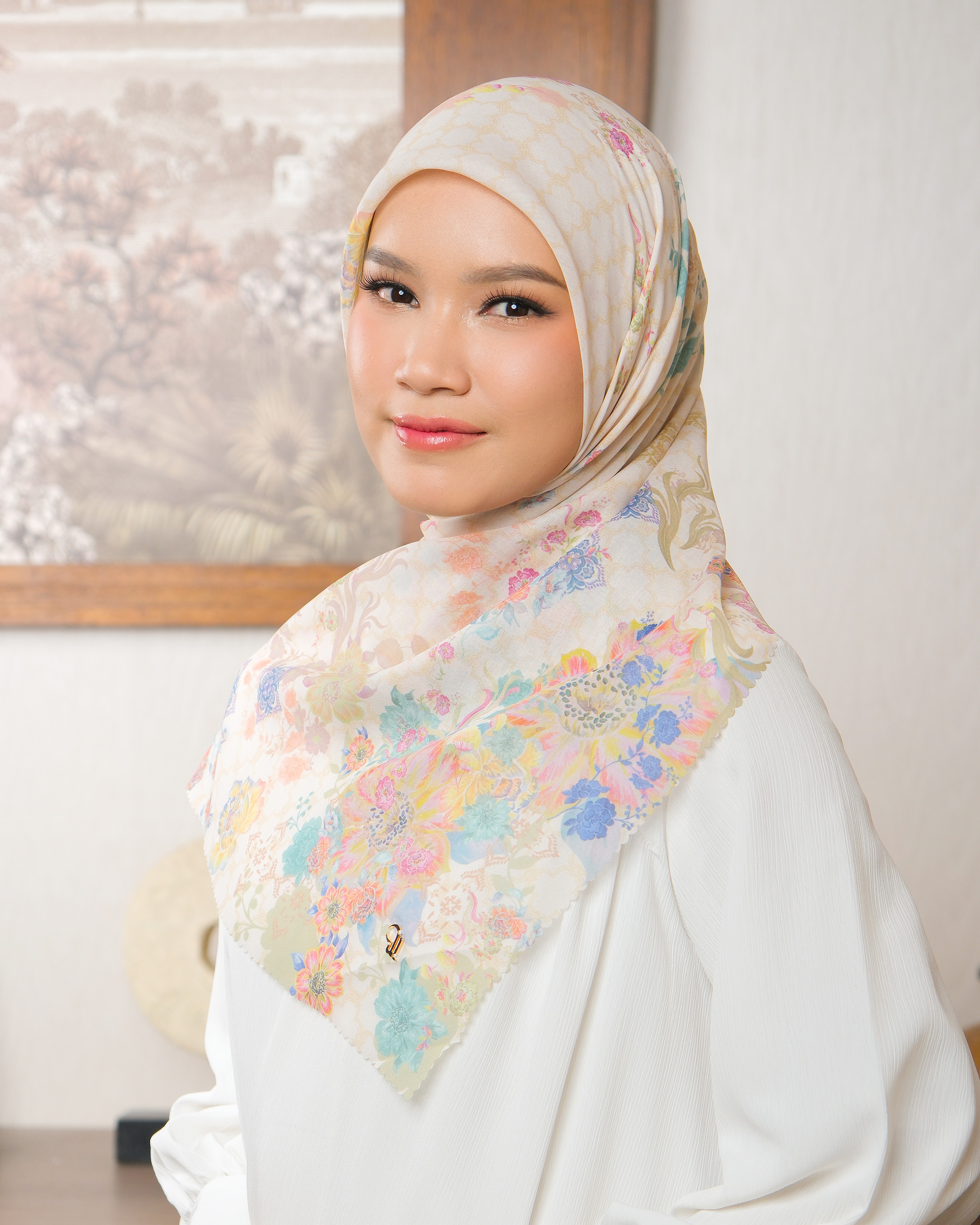 BLOOME SCARF - IVORY