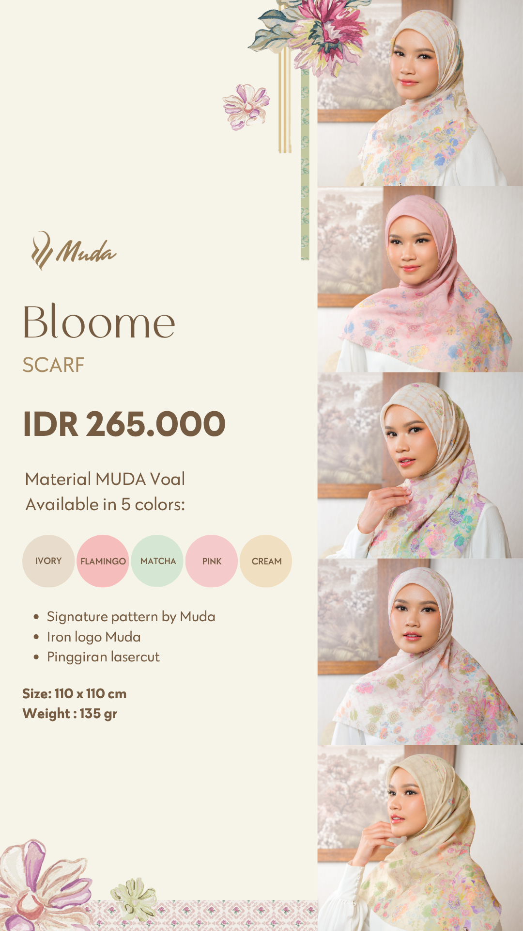 BLOOME SCARF - MATCHA