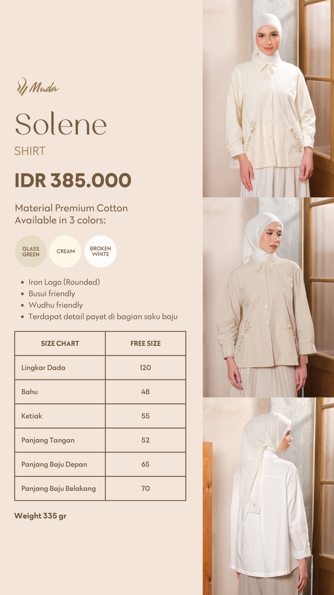 SOLENE SHIRT - BROKEN WHITE