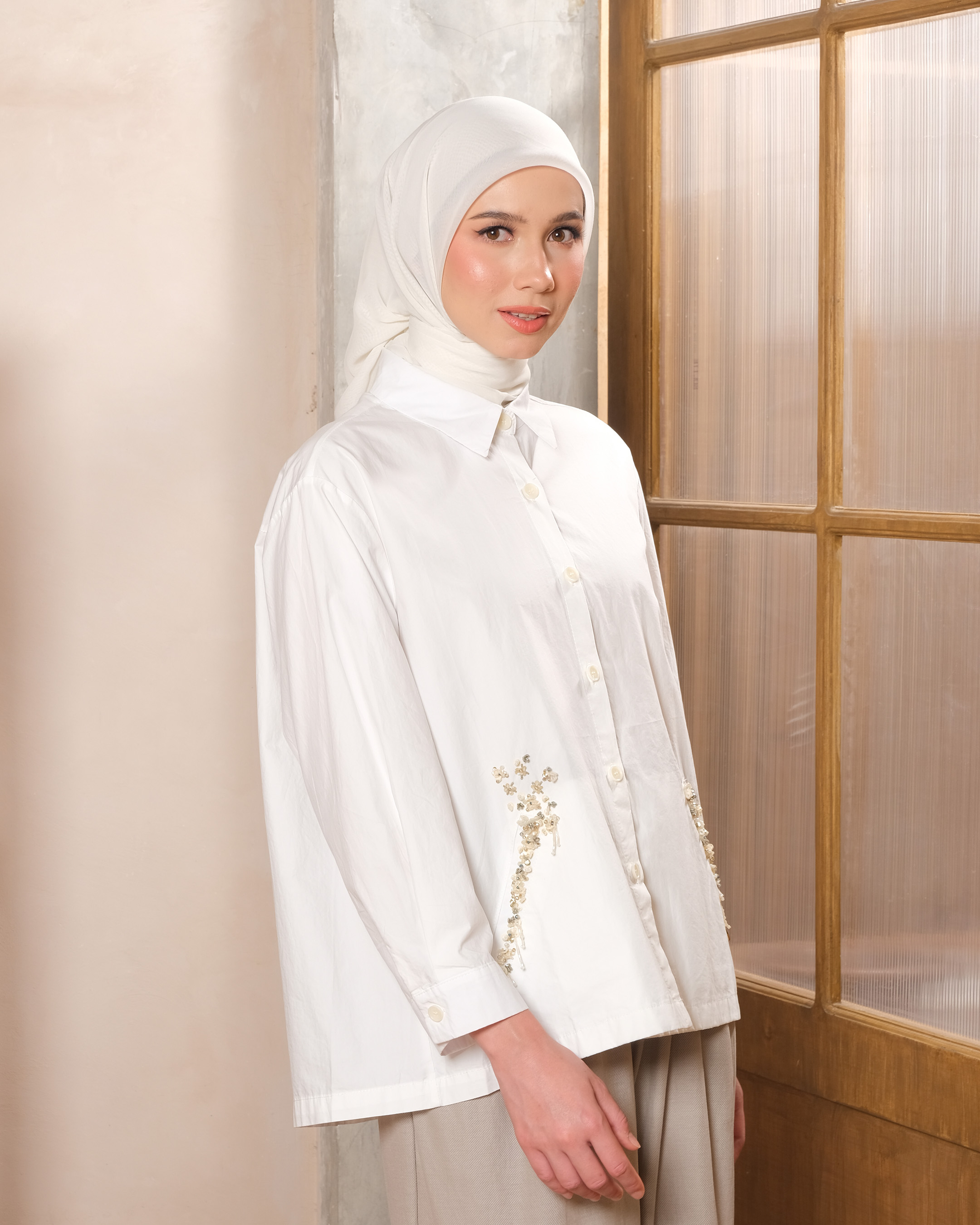 SOLENE SHIRT - BROKEN WHITE
