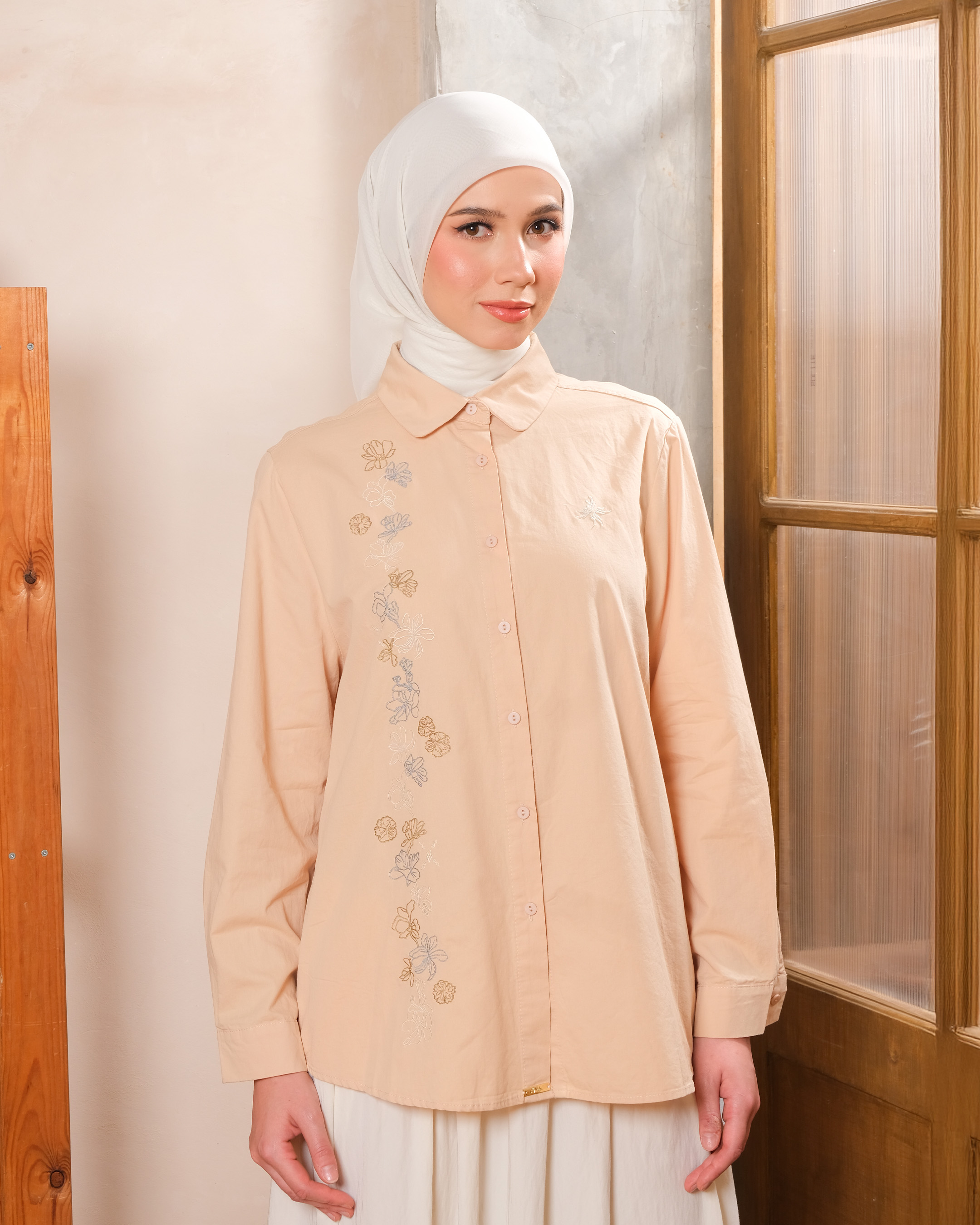 INARA SHIRT - BISCOTTI