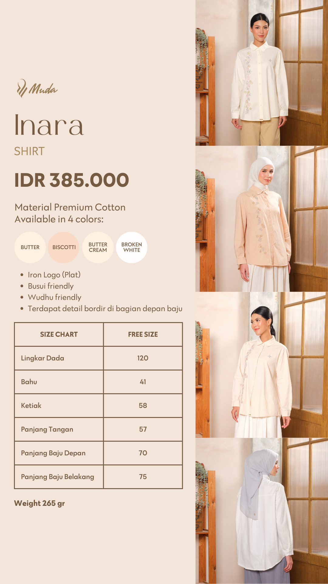 INARA SHIRT - BROKEN WHITE