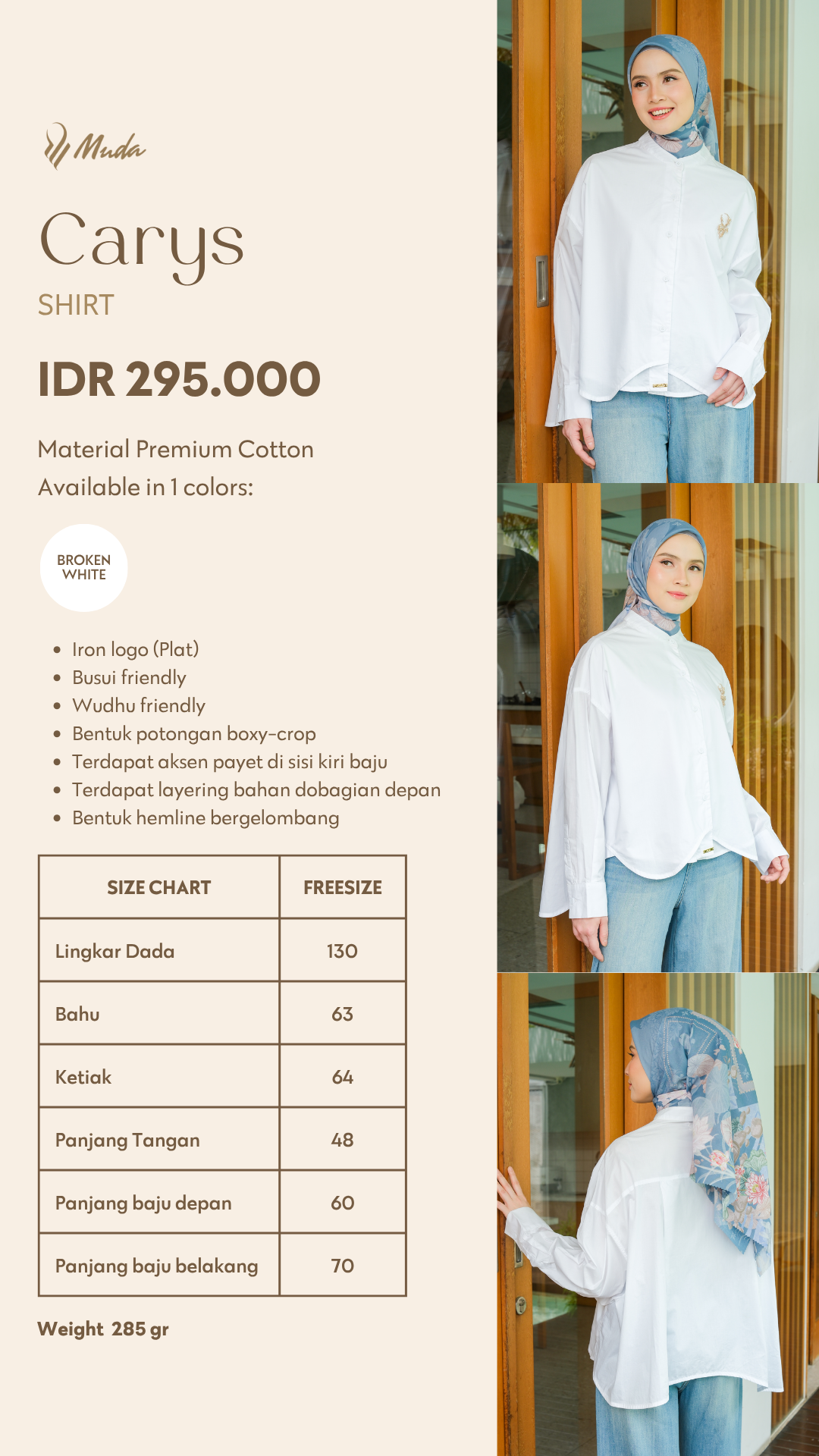 CARYS SHIRT - WHITE
