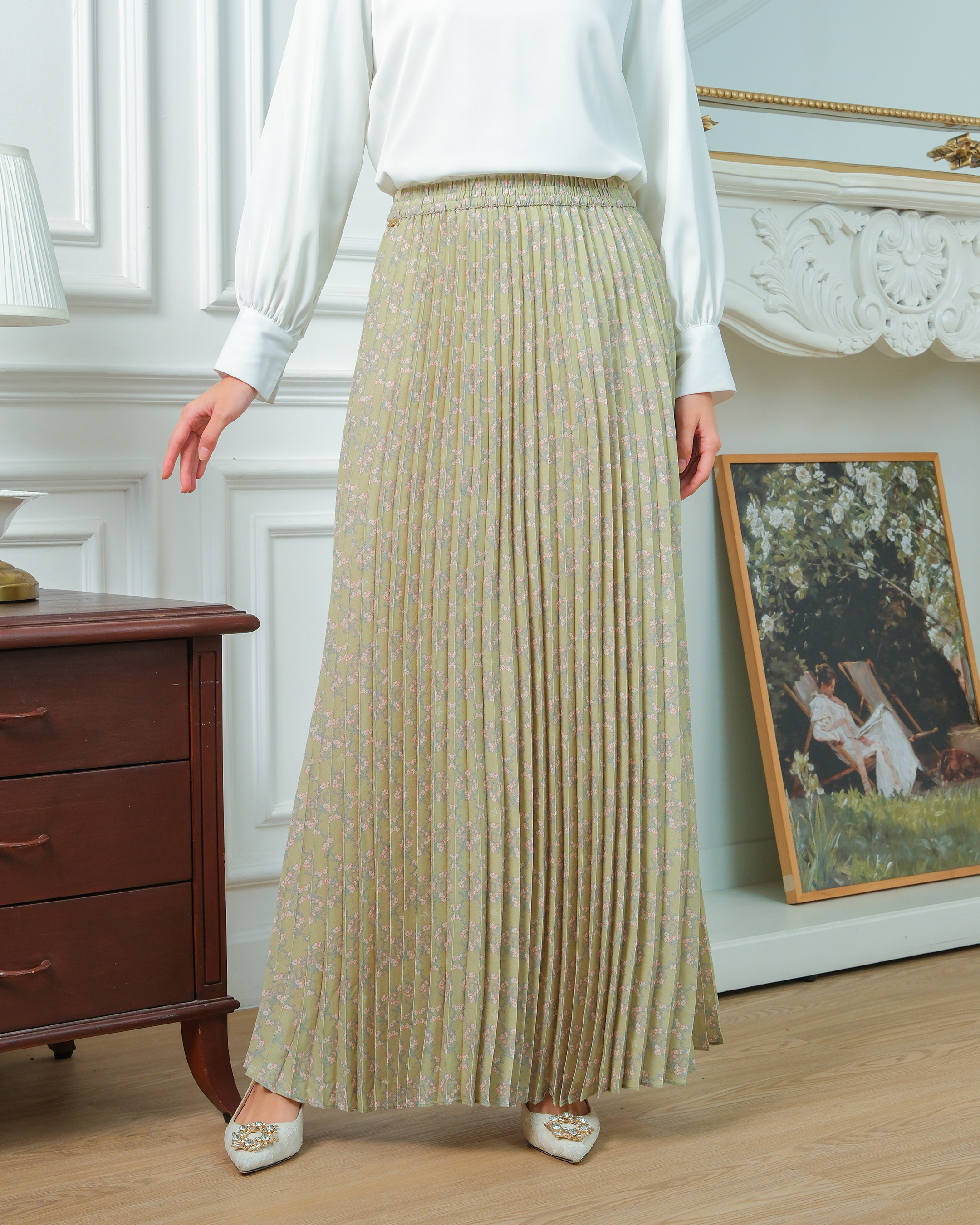 CALULLA SKIRT - MATCHA